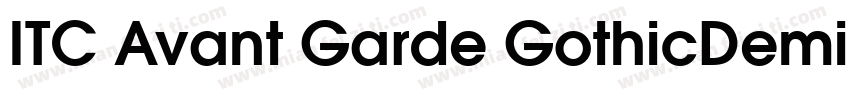 ITC Avant Garde GothicDemi BT字体转换